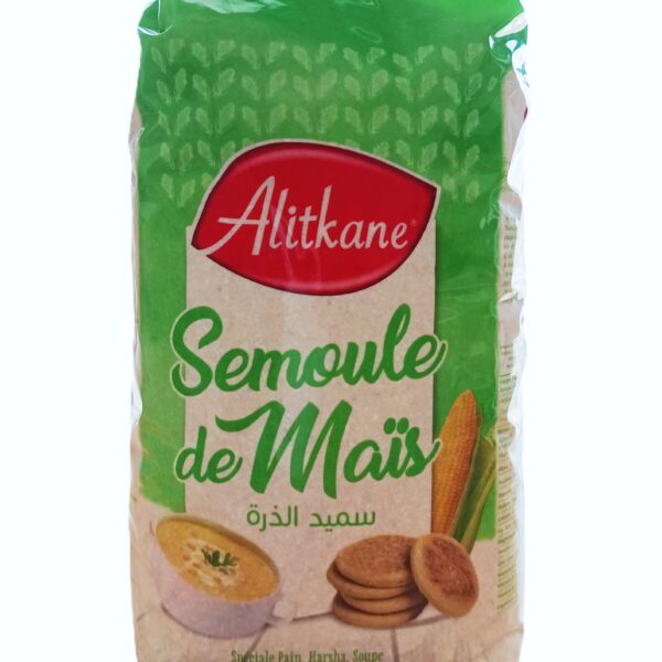 Alitkane Moroccan Cornmeal For Special Bread, Harsha, Soup, 1 kg