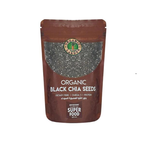 Organic Larder Chia Seeds Black Vegan, 300g